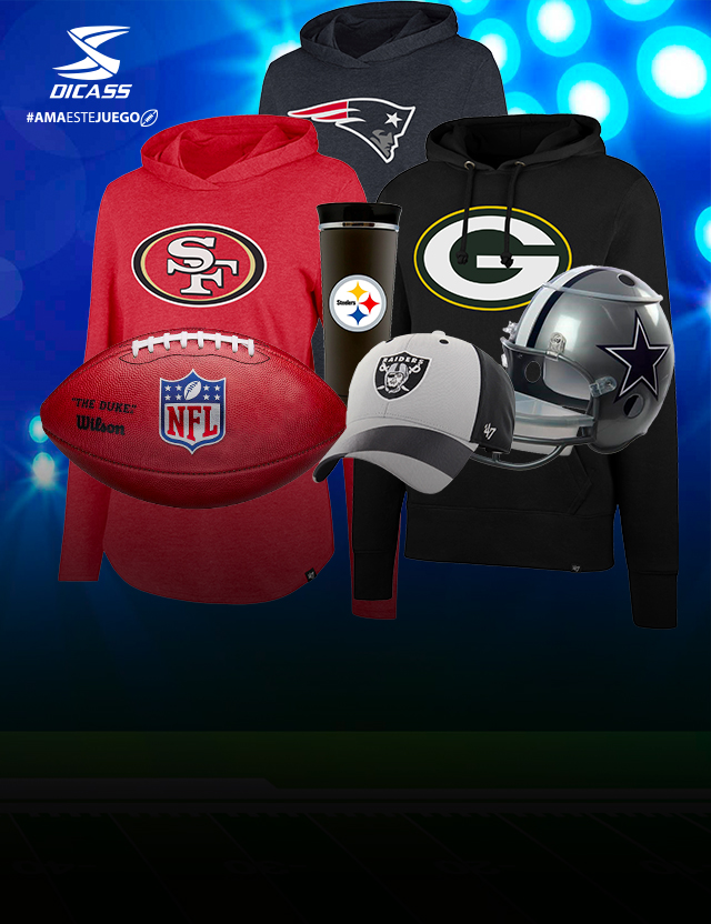 SNICKERS NFL PREMIOS Gorra, sudadera, jersey, balón, termo y casco botanero de tu equipo.